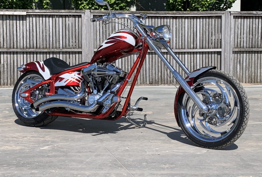 SAXON SS HARLEY DAVIDSON REDFLAMES CUSTOM21